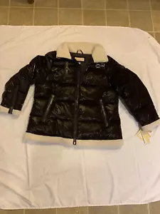 Michael Kors Cuello Acolchado Sherpa Combo Puffer Chaqueta Chocolate Nuevo con Etiquetas Talla XL - Imagen 1 de 15