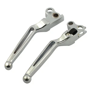 Chrom Slotted Custom Design Brems u. Kupplungshebel Harley 1982 - 1995 Evolution - Bild 1 von 1