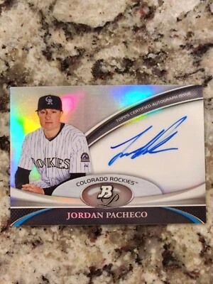 Bowman Platinum Prospect 2011 automático Jordan Pacheco #BPA-JPA automático Foto 1 de 2