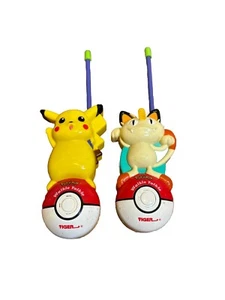 VIntage 1999 Pokemon Walkie Talkies Nintendo Tiger Electronics Pikachu Meowth - Picture 1 of 10