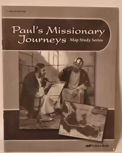 ABeka Paul’s Missionary Journeys Test/Quizzes Key Map Study Series Grade 7 - Foto 1 di 3