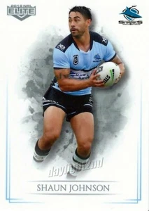 2019 CRONULLA SHARKS NRL Card SHAUN JOHNSON Elite - Picture 1 of 1