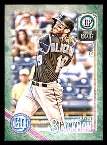 2018 Topps Gypsy Queen Charlie Blackmon Green #287 - Colorado Rockies