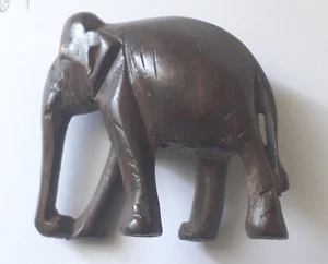 Rosenholz Elefant Rosewood Elephant Handarbeit aus den 70er Jahren - Bild 1 von 2
