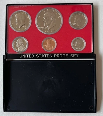 1977-S  U.S. Mint  PROOF Coin Set  In ORIGINAL U.S. Mint Holder 6 Coin Set Cover