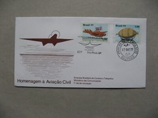 BRAZIL / BRASIL, cover FDC 1977, aviation zeppelin flyingboat