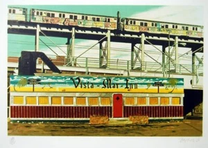 John Baeder Vista-Mar-Inn 1980 Signed Silkscreen on Somerset paper - Picture 1 of 4