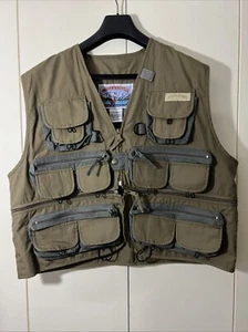 Field & Stream Men Multi Pocket Wading Fishing Vest Tarmac Green Size X-Large - Picture 1 of 14