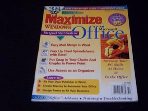 1995 NOVEMBER MAXIMIZE MAGAZINE - MICROSOFT OFFICE FRONT COVER - H 2550 - Picture 1 of 2