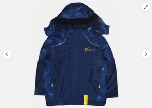XMTN BOYS WINTER COAT&BIB PANT SKI/BOARDER SNOW SET SNOWSUIT(NAVY GEO S 7/8)NWT - Picture 1 of 5