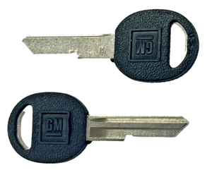 2 NUEVOS PONTIAC GM Logo OEM Puerta Maletero "H" Llave en Blanco Sin Cortar 595198 B45P B45-P - Imagen 1 de 3