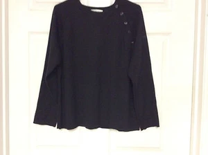 Dressbarn Womens Sweater Size 18 to 20 Black Long Sleeve 63 - Picture 1 of 5