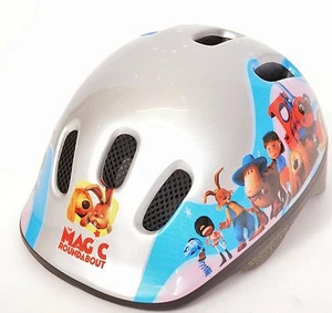 Magic Roundabout Kinder Jungen Mädchen Kinder Fahrrad Roller Skatehelm silber 48-54cm - Bild 1 von 3