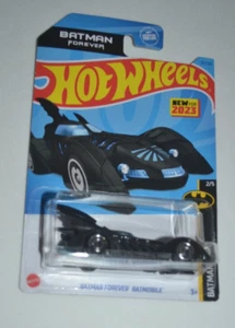 HOT WHEELS 2023 BATMAN 2/5 - BATMAN FOREVER BATMOBILE BLACK - Picture 1 of 6