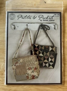 LIBERTY STAR Sewing Pattern - PATCHES AND POCKETS Bags by Renee Plains LIB 156 - Picture 1 of 2