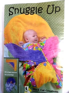 Bunting Bag Blanket Wrap Snuggle Up Craft Sewing Pattern UC Black Cat Creations - Picture 1 of 6