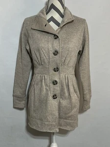 Avalanche Women Pea coat Jacket Size M - Heather Brown Button Up Pockets - Picture 1 of 11