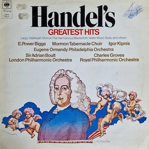 Handel Greatest Hits LP - Largo, Hallelujah - Rare Vinyl Record Classical - Picture 1 of 4