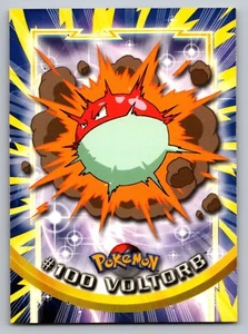 Voltorb #100 Holo Pokemon 2000 Topps Tv Animation Series 2 Blue Label - NM - Picture 1 of 2