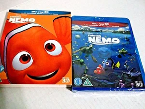 FINDING NEMO 3D + 2D New BLU-RAY w/ SLIPCOVER Region-Free UK Import Disney Pixar - Picture 1 of 2