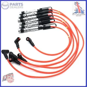 6x IGNITION LEAD CABLE SPARK WIRE SET PULL ROD FOR VW GOLF CORRADO PASSAT VR6 - Picture 1 of 9