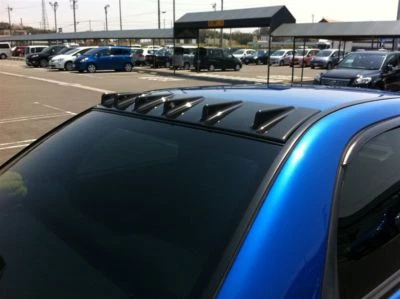 GENERADOR VÓRTICE ALERÓN ALETA TECHO ABS NEGRO PARA 02 03 04 05 06 07 SUBARU WRX STI Foto 1 de 4