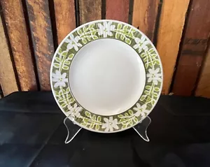 Mikasa Terra Stone Reims, 1960,s-Japan-green leaf floral vintage pattern plate - Picture 1 of 4