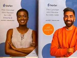 Feb 2024 Barbri Bar Exam The Conviser Mini Review UBE Vol 1 & 2 MBE MEE Outlines - Picture 1 of 3