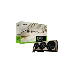 MSI VGA GEFORCE RTX 5070, RTX 5070 12G INSPIRE 3X OC, 12GB GDDR7, HDMI/DP3, DUAL - Foto 1 di 1