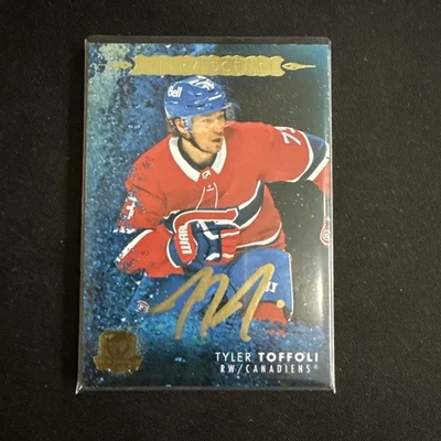 2021-22 The Cup Tyler Toffoli Auto Effervescence GOLD Ink Montreal Canadians - Image 1 of 2