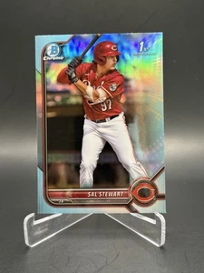 Bowman Draft 2022 - Chrome Sal Stewart #BDC-122 rifrattore blu cielo (RC) - Foto 1 di 2