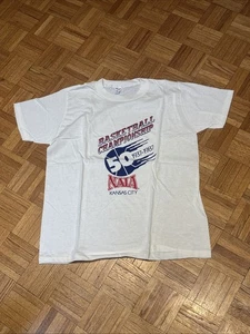 1987 NAIA Herren Basketball Championship Kansas City Washburn T-Shirt Large - EXC - Bild 1 von 8
