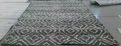 Alfombra verde oscuro/marfil 9'-0" x 12'-0" defecto precio reducido 1172791508 ADR131E-9 Foto 1 de 4