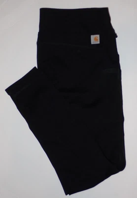 Carhartt Women's XL Fitted Utility Work Pants BLACK Cargo & Zip Pockets - Image 1 of 4