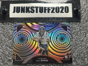 2023 OBSIDIAN CJ STROUD /65 TUNNEL VISION EE ORANGE Prizm SP #2 ROOKIE Electric - Bild 1 von 5
