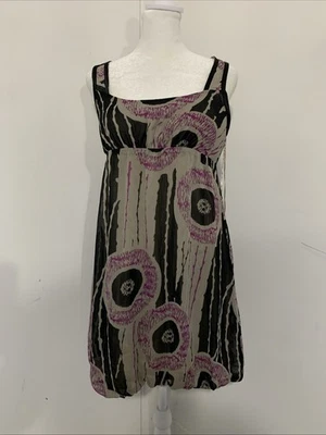 Vestido grunge Vertigo Paris para mujer XS sin mangas femenino, dobladillo burbuja de diseñador Foto 1 de 4