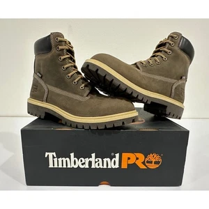Bota Timberland para mujer con puntera de acero de fijación directa café turco talla 8 nueva en caja #08S - Imagen 1 de 11