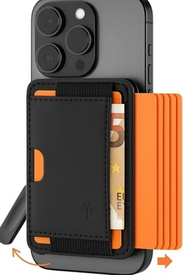 PAGONGO Portafoglio A Scatto Magsafe Apple, per 7 Carte, Wallet - Immagine 1 di 4