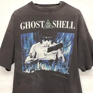 Ghost in the Shell × SAINT MICHAEL Collaboration T-shirt Size XXL Black USED - Picture 1 of 24