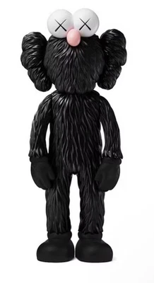 KAWS 2017 Open Edition BFF Black Vinyl Figure, 13 Inch - Image 1 of 4