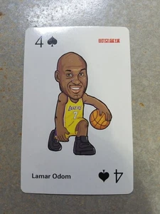 Lamar Odom LA Lakers NBA Comic Caricature Chinese Playing Card Oddball - Picture 1 of 2