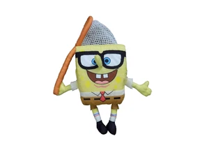 RARO CON GAFAS Y RED DE MEDUSAS Bob Esponja Pantalones Cuadrados Muñeca con Esponja Interior 7" - Imagen 1 de 5