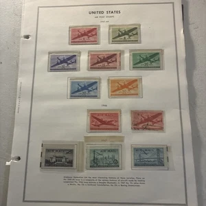 Sammlung von uns postfrisch gebraucht auf Seiten montiert Luftpost Transport Set N550 - Bild 1 von 9