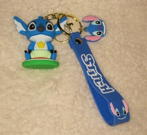 Stitch Cartoon Key-chains Purse Charms Zipper Pulls PVC Material Various Straps - Picture 1 of 2