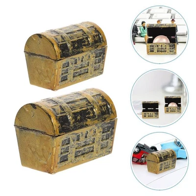  6 Pcs Decorative Storage Box Kids Treasure Small Chest Mini Chests - Image 1 of 4