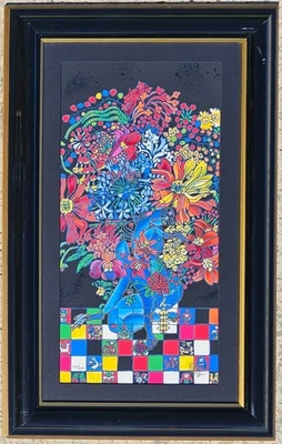 Corbata Feng Jiang Flor Dama FIRMADA A MANO 142/300 Yunnan Artista Chino 铁丰机盎 Arte Foto 1 de 4