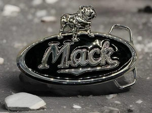 Vintage Enamel Mack Truck Bulldog Logo Belt Buckle Trucker Emblem NOS 70’s -80’s - Picture 1 of 4