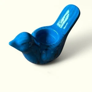 Pier 1 Imports Blue Bird Tea light holder decor figure collectible - Picture 1 of 6