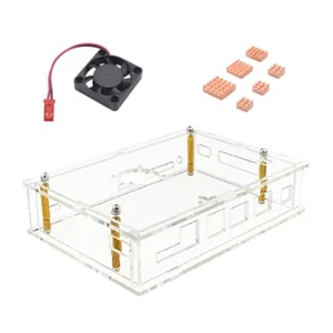 For Banana Pi -F3 Acrylic Case Transparent with Cooling Fan for Banana6199 - Afbeelding 1 van 10
