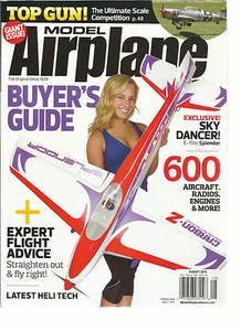 MODEL AIRPLANE NEWS, AUGUST, 2013 ( TOP GUN ! * BUYER'S GUIDE * EXPERT FLIGHT - Picture 1 of 1